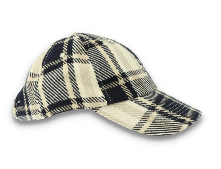 Polar Stroke Logo Flannel Cap Navy - LOKK