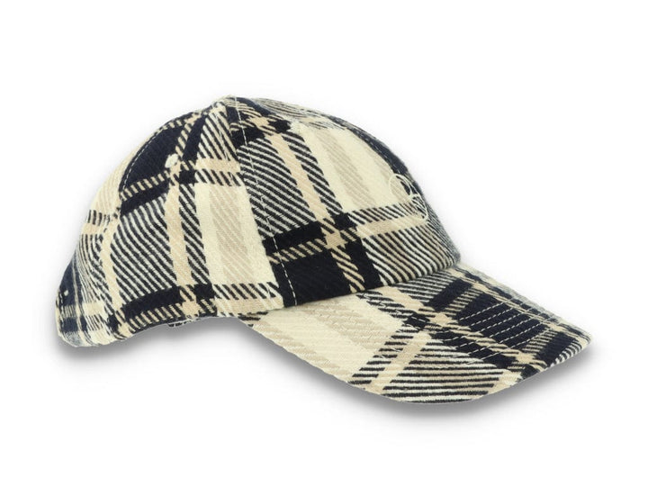 Polar Stroke Logo Flannel Cap Navy - LOKK