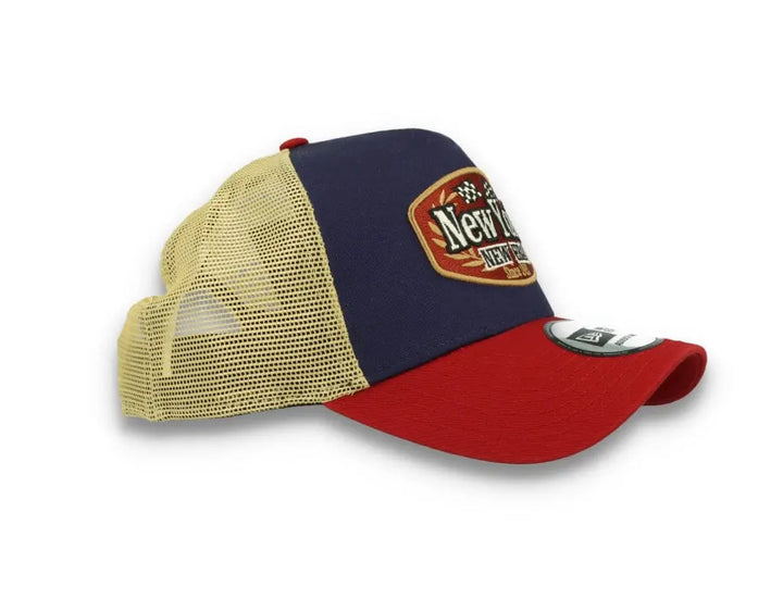 New Era Patch Trucker Cap New Era Navy/Red/Gold - LOKK