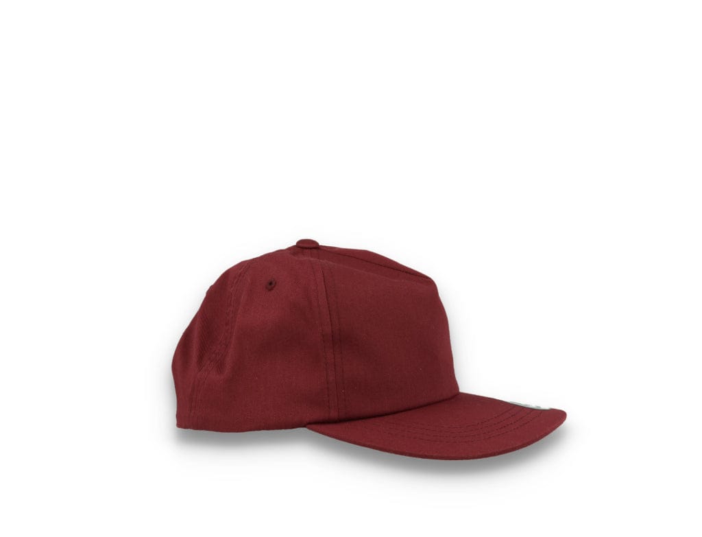 Yupoong 6502 Unstructured 5-Panel Snapback Cap Maroon
