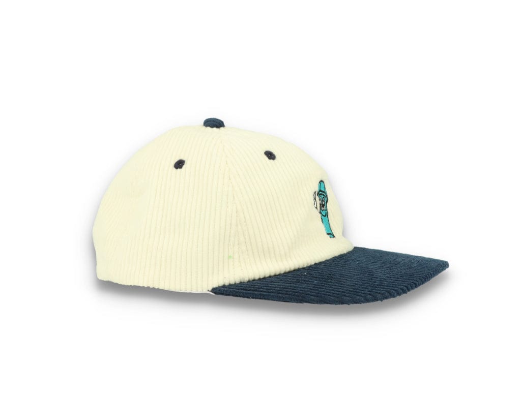 Bolt Corduroy Cap Ecru/Blue - LOKK