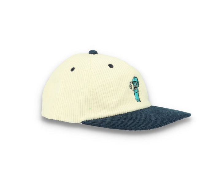 Bolt Corduroy Cap Ecru/Blue - LOKK