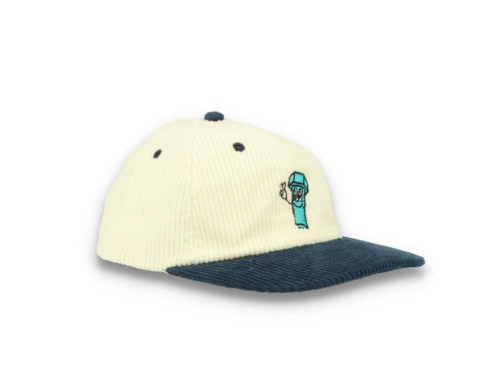 Bolt Corduroy Cap Ecru/Blue - LOKK
