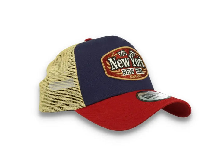 New Era Patch Trucker Cap New Era Navy/Red/Gold - LOKK