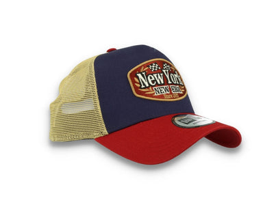 New Era Patch Trucker Cap New Era Navy/Red/Gold