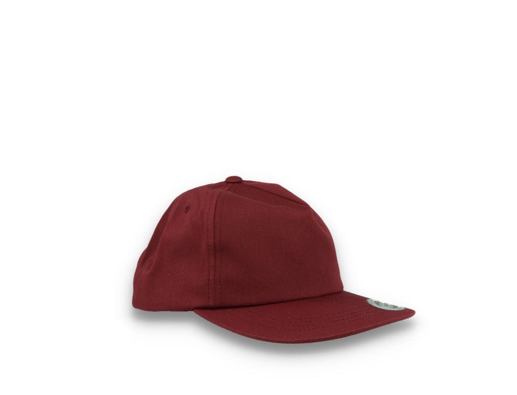 Yupoong 6502 Unstructured 5-Panel Snapback Cap Maroon