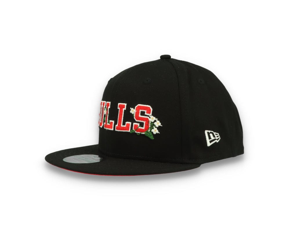 9FIFTY Flower Wordmark Chicago Bulls Black - LOKK