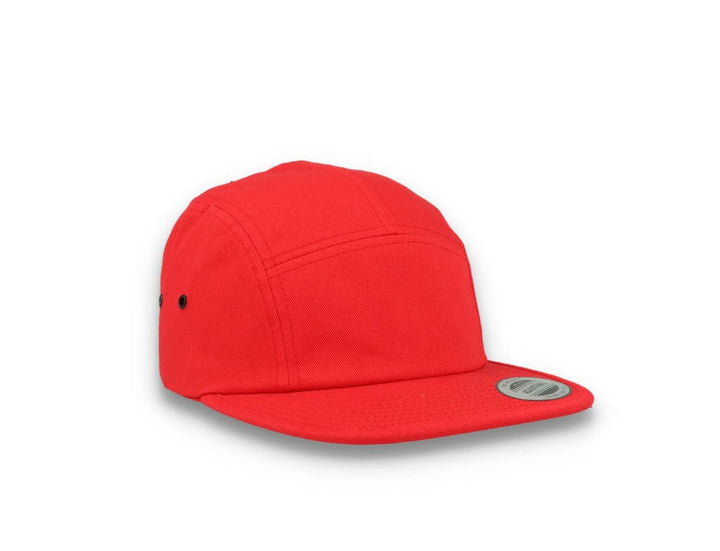 Red 5-Panel Classic Jockey Cap - Yupoong 7005 - LOKK