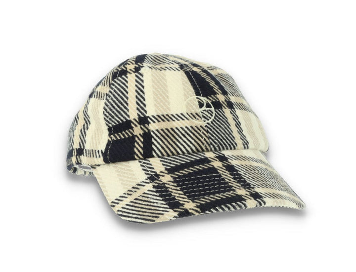 Polar Stroke Logo Flannel Cap Navy - LOKK