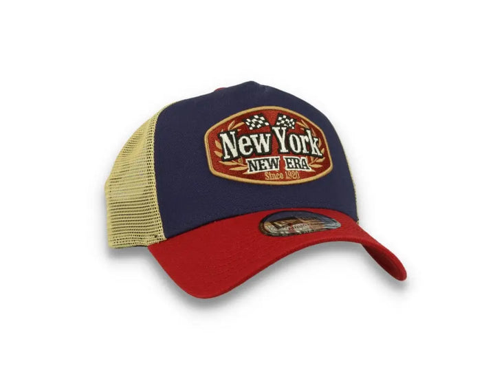 New Era Patch Trucker Cap New Era Navy/Red/Gold - LOKK