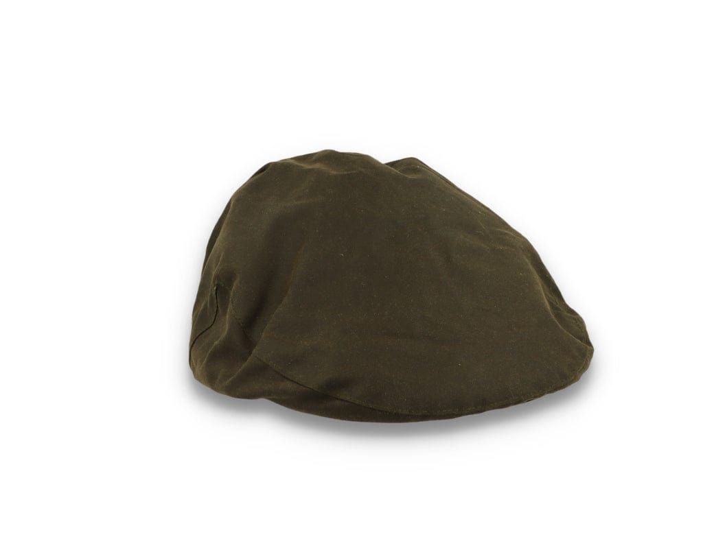 Barbour Sixpence Wax Flat Cap Olive - LOKK