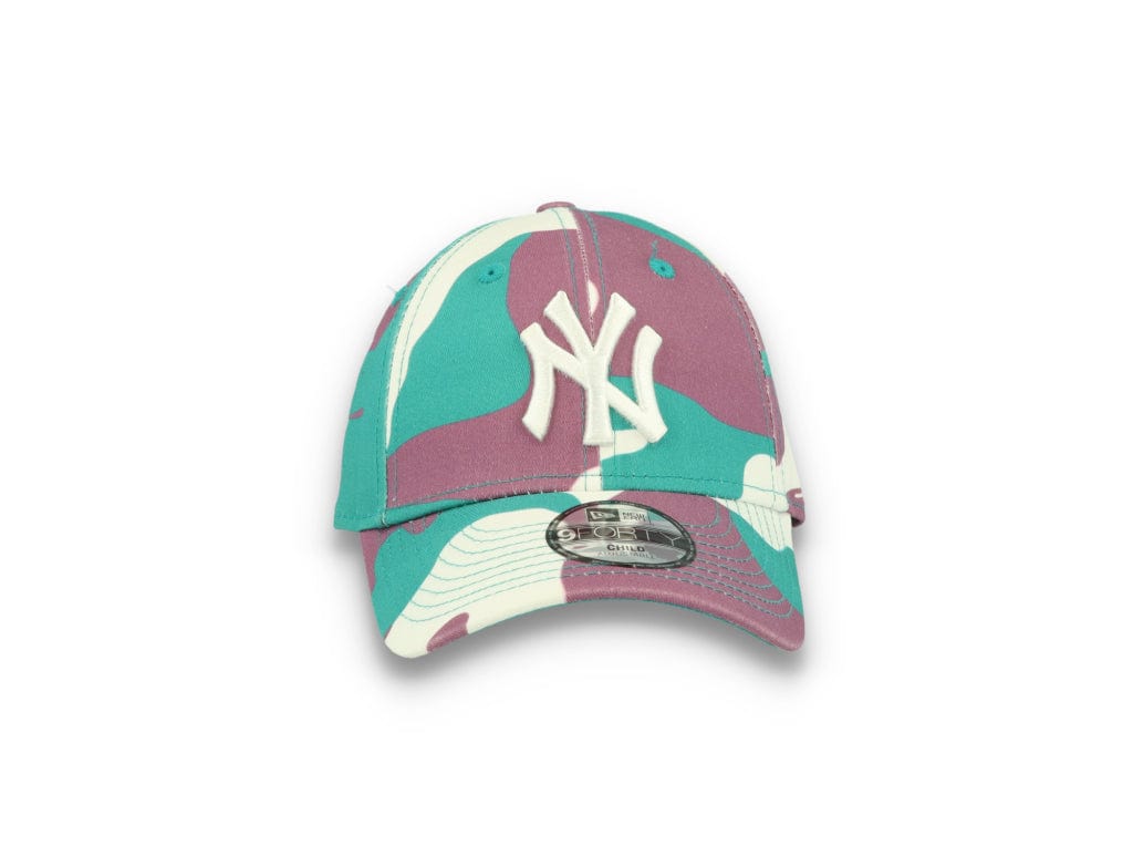 Barne Cap 9FORTY Kids Camo Pack NY Yankees Teal - LOKK