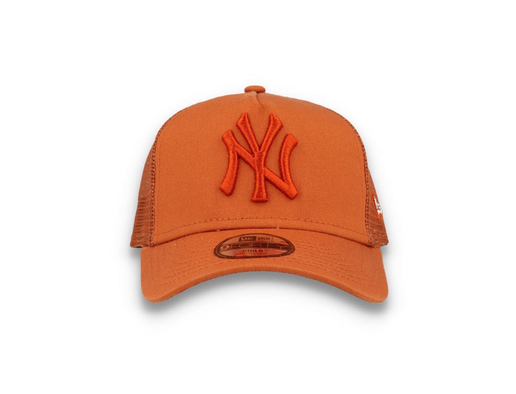 Kids Tonal Mesh Trucker New York Yankees  Rust Orange - LOKK