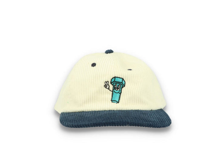 Bolt Corduroy Cap Ecru/Blue - LOKK