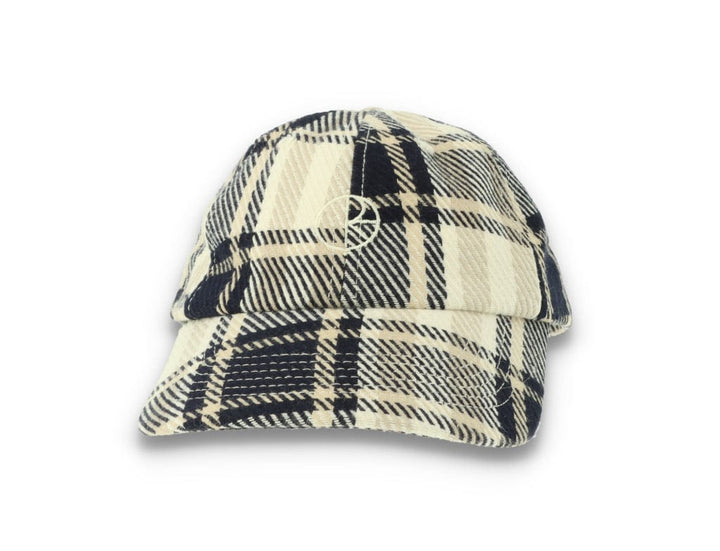 Polar Stroke Logo Flannel Cap Navy - LOKK