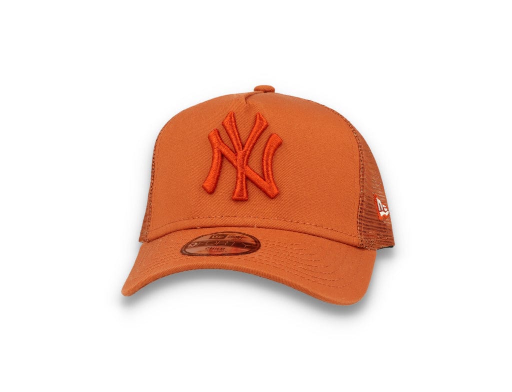 Kids Tonal Mesh Trucker New York Yankees  Rust Orange - LOKK