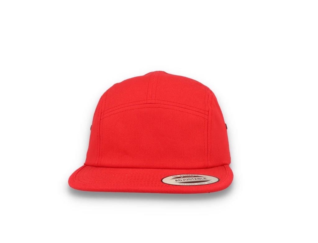 Red 5-Panel Classic Jockey Cap - Yupoong 7005 - LOKK