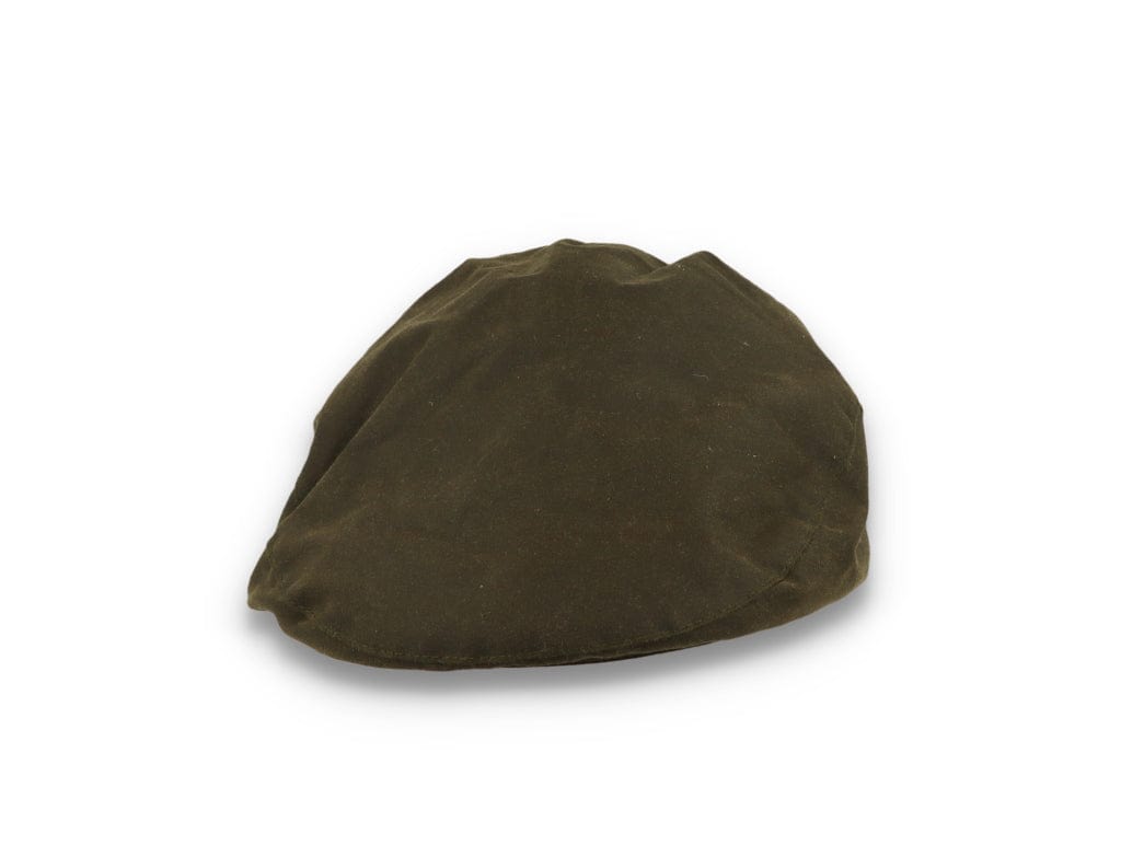 Barbour Sixpence Wax Flat Cap Olive - LOKK