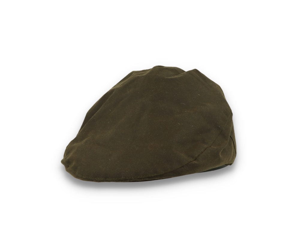 Barbour Sixpence Wax Flat Cap Olive Barbour