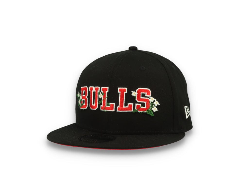 9FIFTY Flower Wordmark Chicago Bulls Black - LOKK