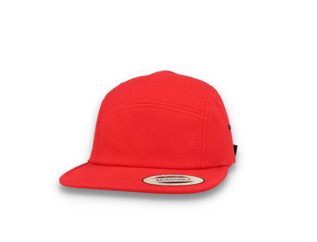 Red 5-Panel Classic Jockey Cap - Yupoong 7005 - LOKK