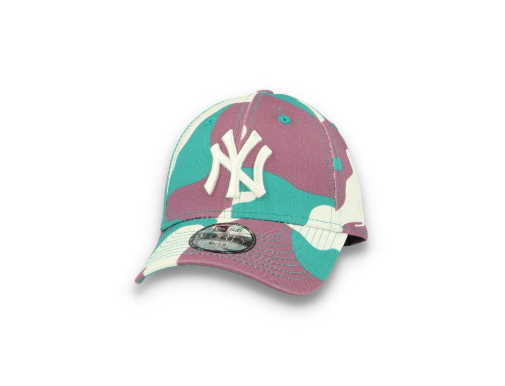 Barne Cap 9FORTY Kids Camo Pack NY Yankees Teal - LOKK