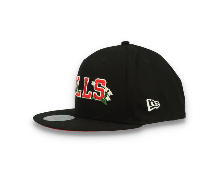 9FIFTY Flower Wordmark Chicago Bulls Black - LOKK