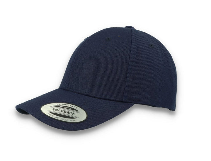 Premium Curved Visor Cap Snapback Navy - Yupoong 6789M - LOKK