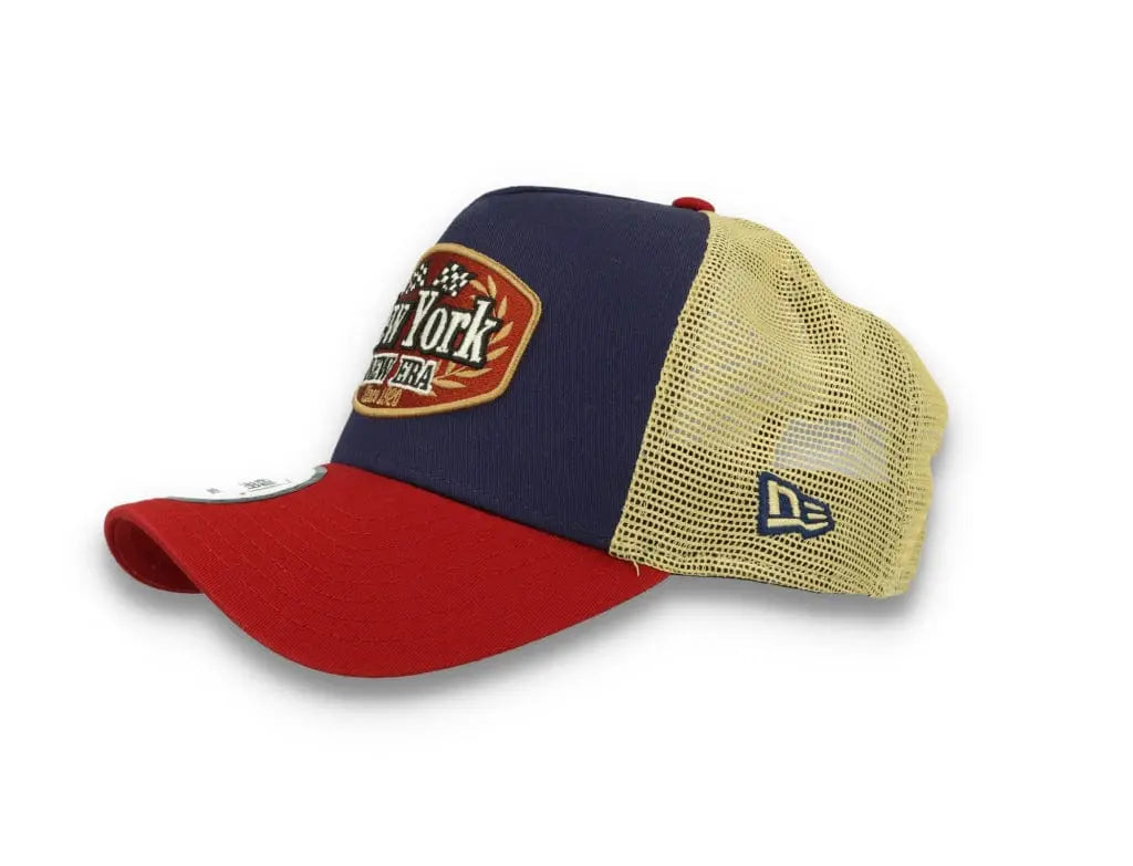 New Era Patch Trucker Cap New Era Navy/Red/Gold - LOKK