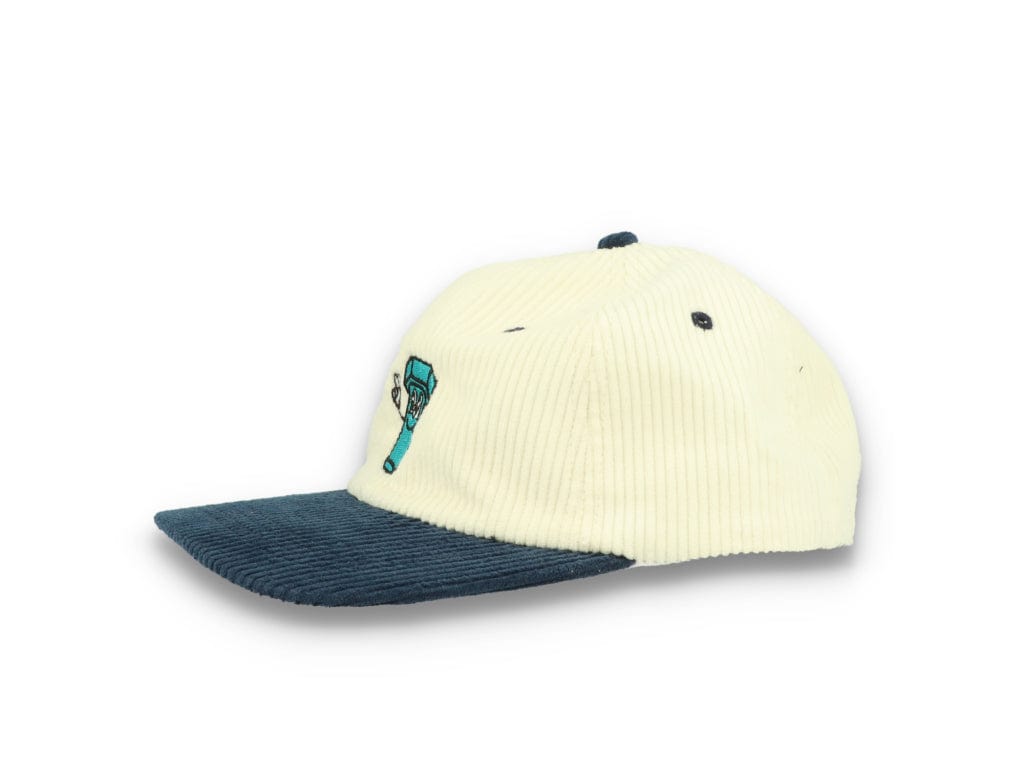 Bolt Corduroy Cap Ecru/Blue - LOKK