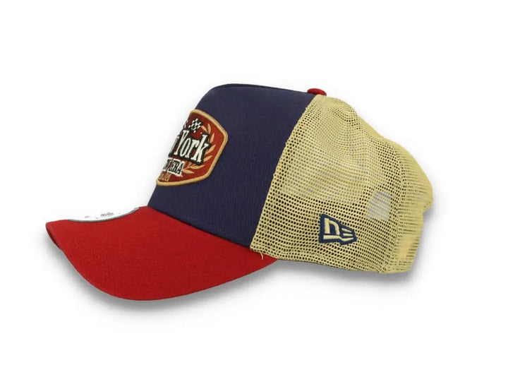 New Era Patch Trucker Cap New Era Navy/Red/Gold - LOKK