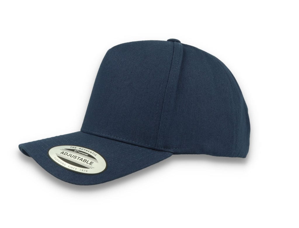 5-Panel Curved Classic Snapback Navy - 7707 - LOKK