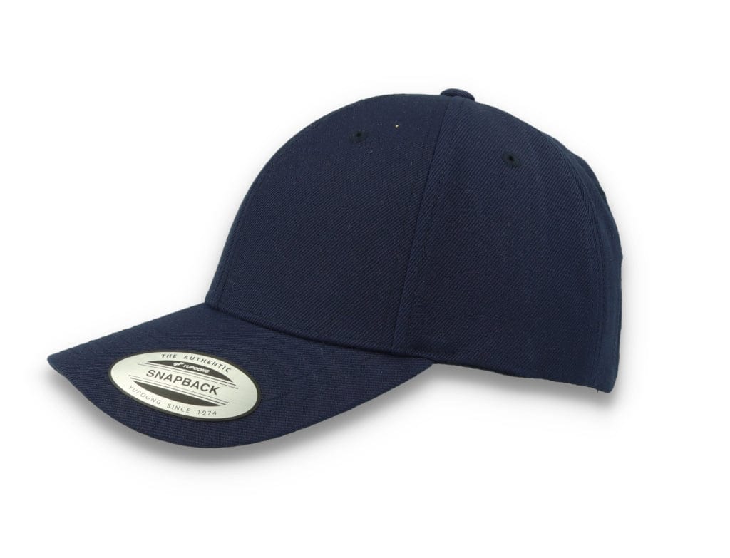 Premium Curved Visor Cap Snapback Navy - Yupoong 6789M - LOKK