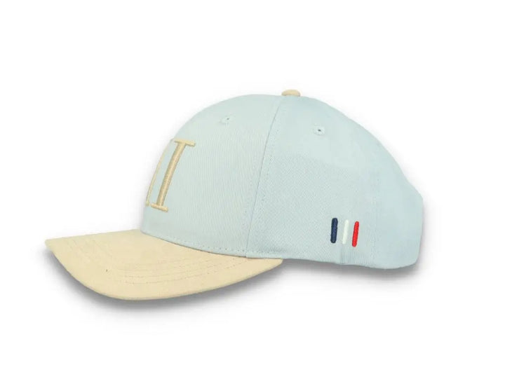 Baseball Cap Contrast Suede II Summer Sky/Light Desert Sand - LOKK