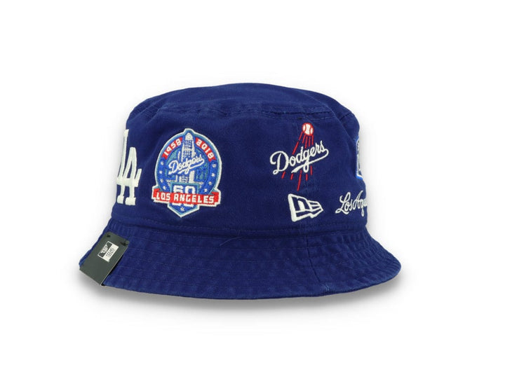 MLB Multi Patch Bucket Los Angeles Dodgers Blue - LOKK