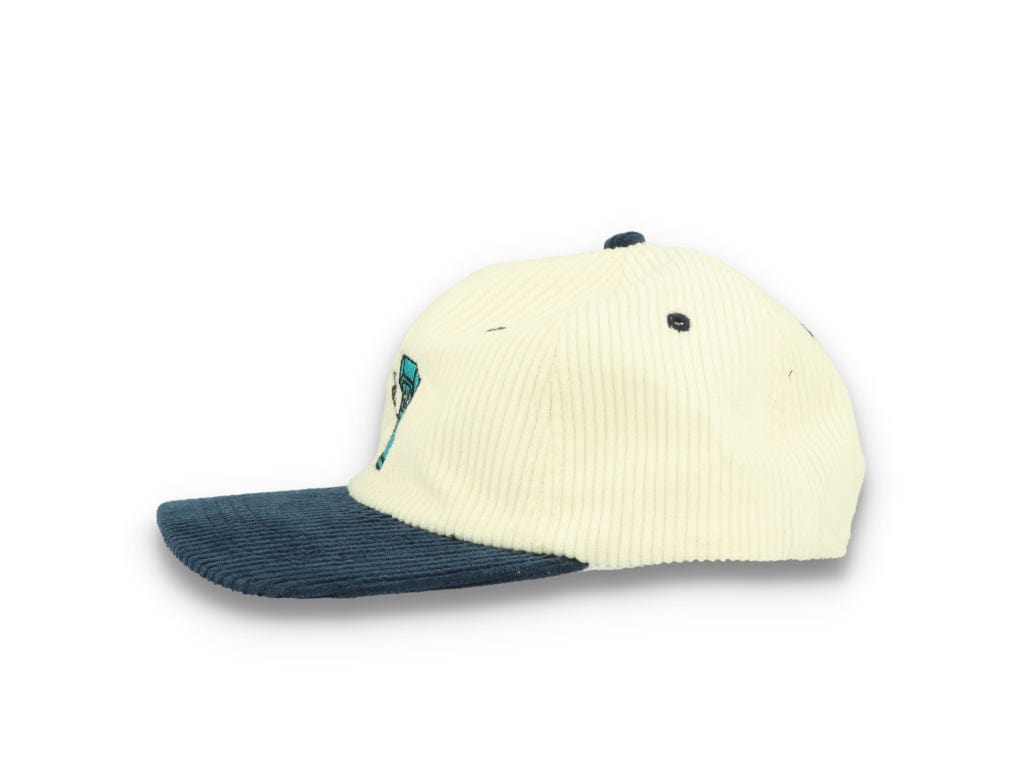 Bolt Corduroy Cap Ecru/Blue - LOKK