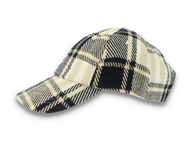 Polar Stroke Logo Flannel Cap Navy - LOKK