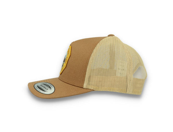 Yellowstone National Park Patch Trucker Dark Tan - LOKK