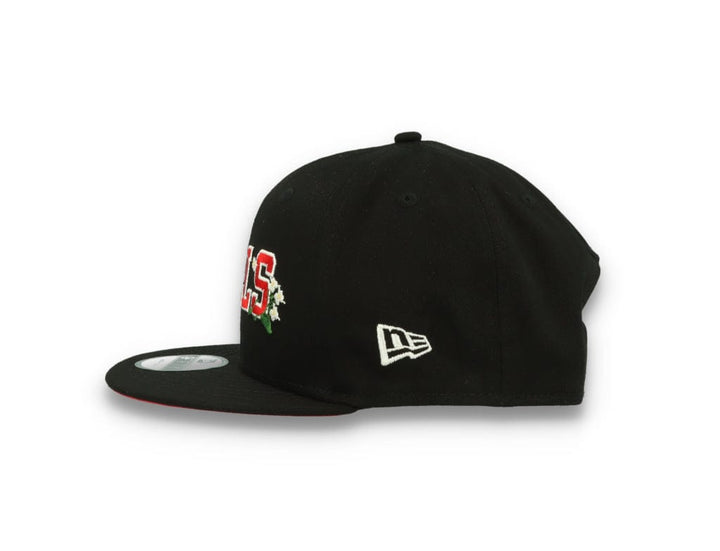 9FIFTY Flower Wordmark Chicago Bulls Black - LOKK