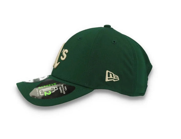 9FORTY Repreve Oakland Athletics Dark Green/Stone - LOKK