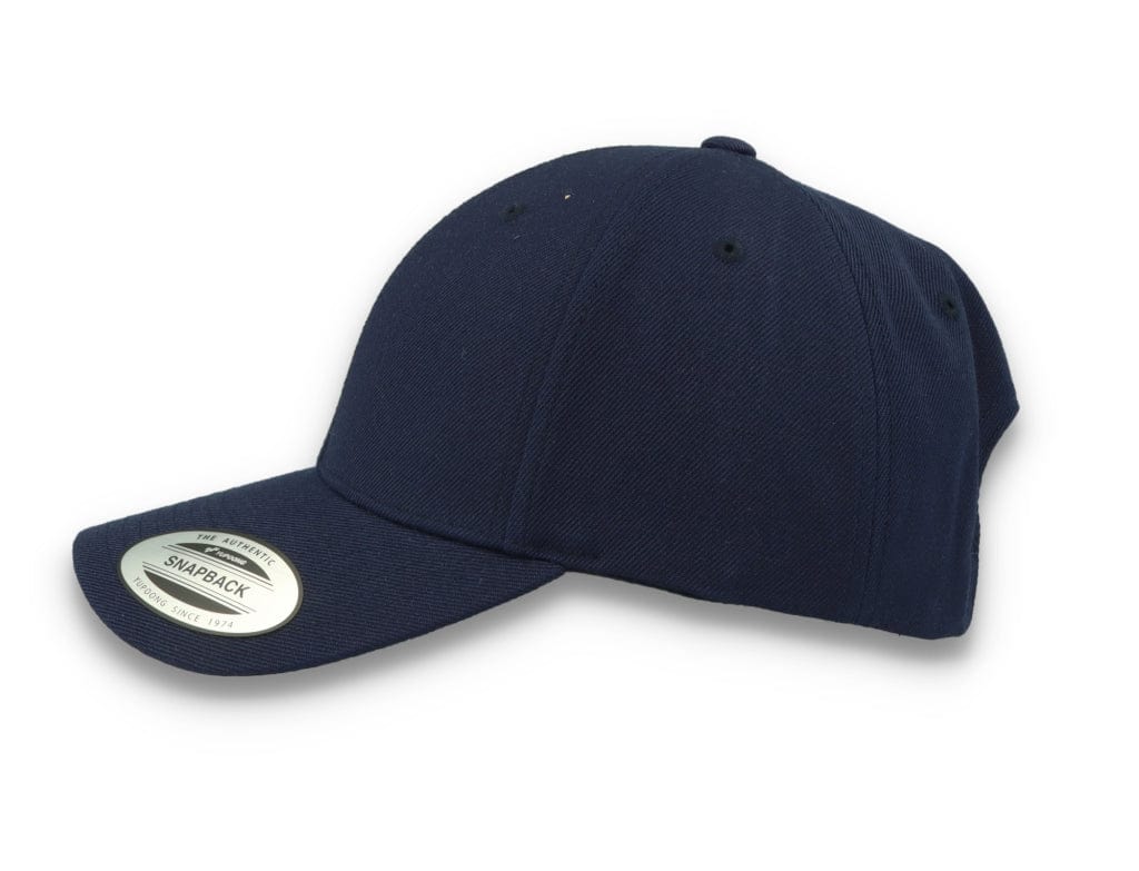 Premium Curved Visor Cap Snapback Navy - Yupoong 6789M - LOKK
