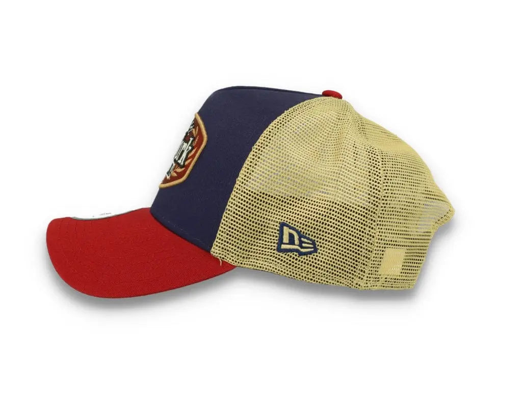 New Era Patch Trucker Cap New Era Navy/Red/Gold - LOKK