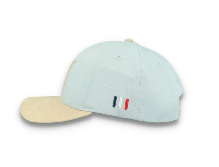 Baseball Cap Contrast Suede II Summer Sky/Light Desert Sand - LOKK