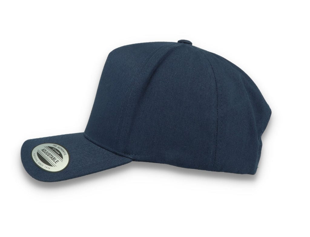 5-Panel Curved Classic Snapback Navy - 7707 - LOKK