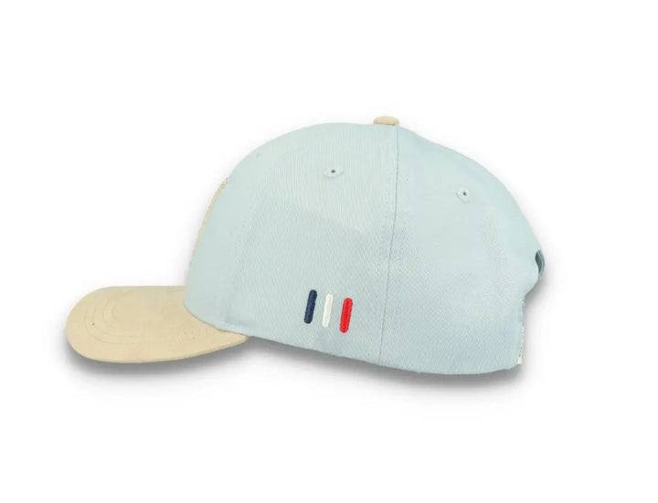 Baseball Cap Contrast Suede II Summer Sky/Light Desert Sand - LOKK