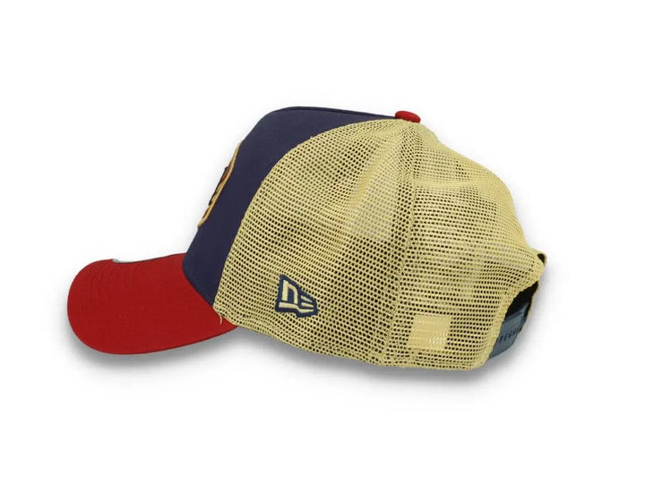 New Era Patch Trucker Cap New Era Navy/Red/Gold - LOKK