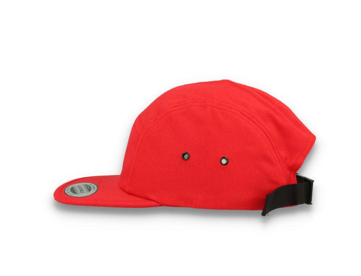 Red 5-Panel Classic Jockey Cap - Yupoong 7005 - LOKK