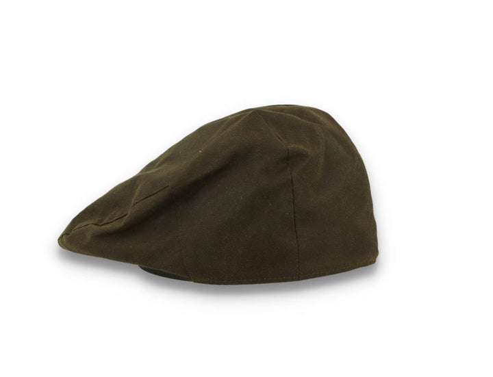 Barbour Sixpence Wax Flat Cap Olive - LOKK