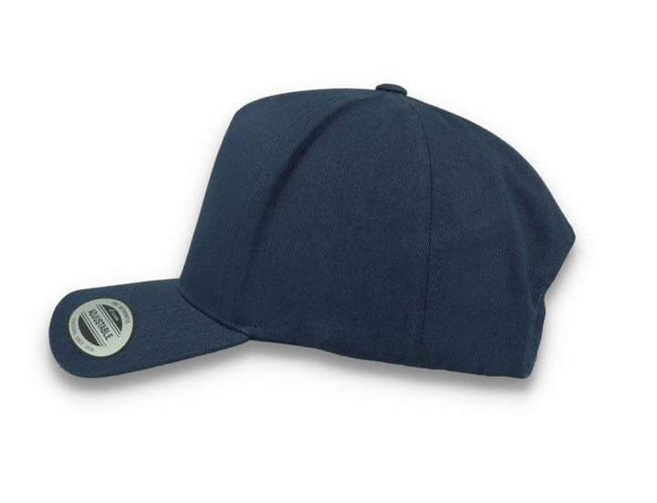 5-Panel Curved Classic Snapback Navy - 7707 - LOKK