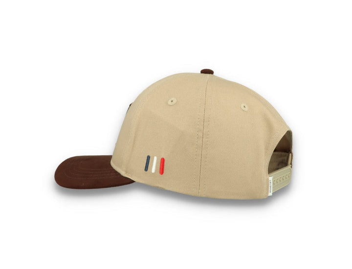 Baseball Cap Suede II Dark Sand/Ebony Brown - LOKK